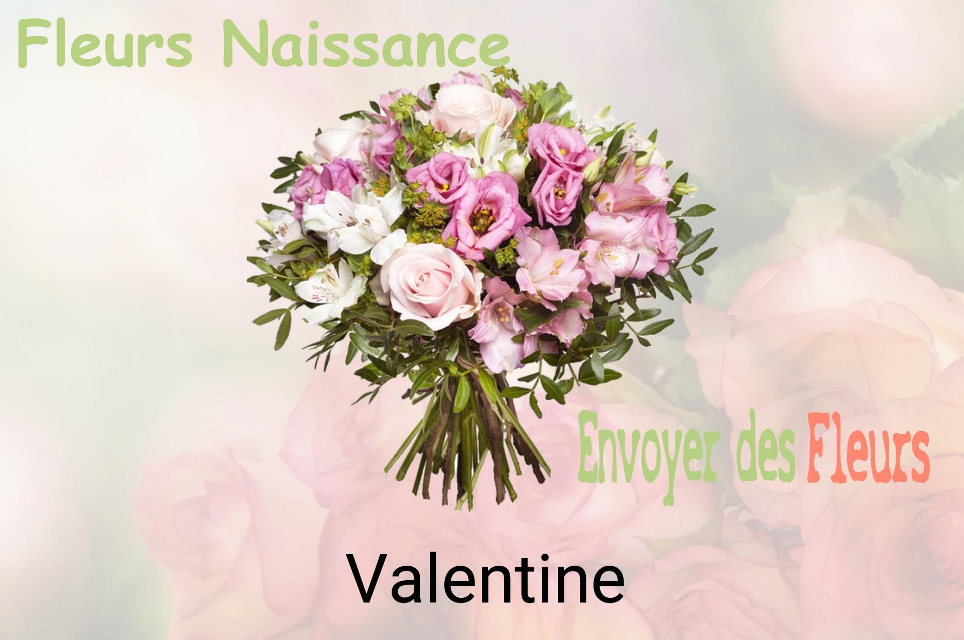 Bouquet de fleurs de naissance livré à Valentine